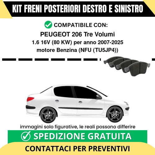 Pastiglie freno posteriori - pastiglie,