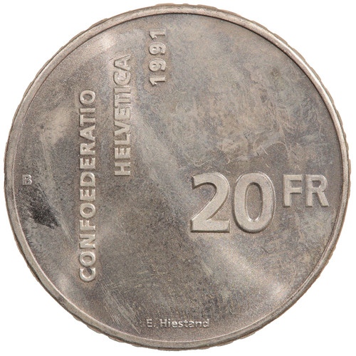 Moneta argento venti20 franchi - argento,