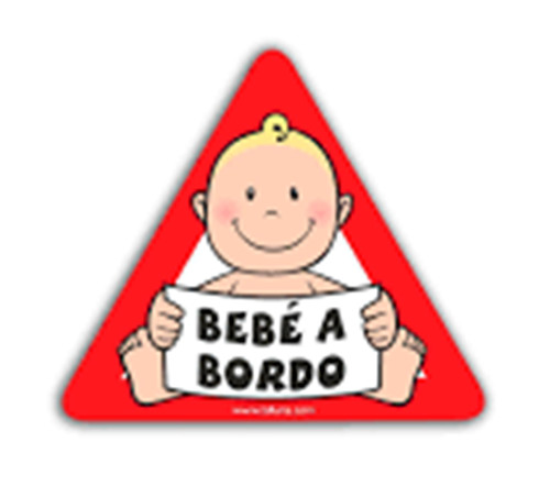 Adesivo auto bebe bordo - auto, a