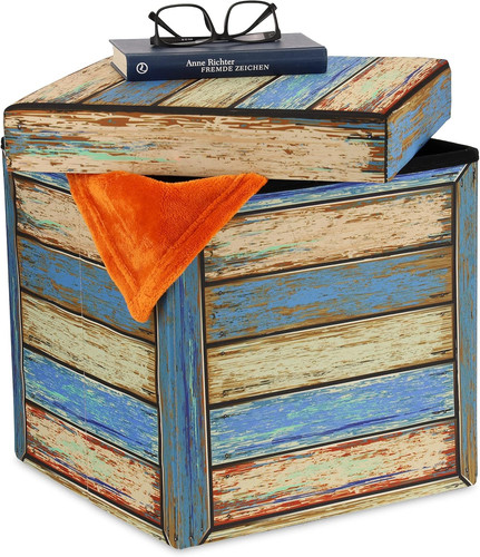Pouf contenitore vintage - contenitore,,