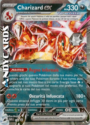 Charizard 196 rara holo - 196, •