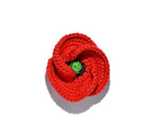 Spilla Papavero Rosso Gioielli