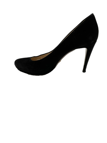 Prada nero scamosciato tacco