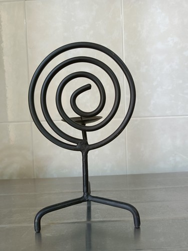 Candelabro spirale artigianale - candelabro,