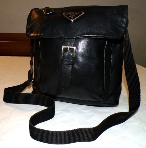 Borsa prada leather crossbody - borsa,