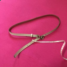 Cintura in pelle bianca con fibbia logo DOLCE & GABBANA D&G da donna misura v...