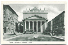 CARTOLINA DI TRIESTE ,CHIESA S. ANTONIO NUOVO - TRAM - Ed. A.CADEL non viaggiata