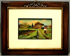 ANTICO QUADRO OLIO TAVOLA