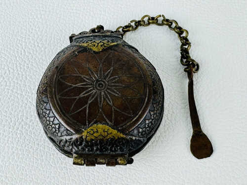 Antico contenitore indiano - contenitore, in