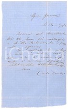 1872 MILANO via Armorari 9 - Carlo CONTI negoziante mobili invia lana materassi