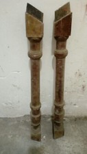 ANTICHE COLONNE SCALA IN LEGNO