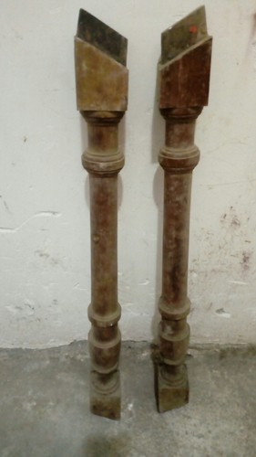 Antiche colonne scala legno - antiche,
