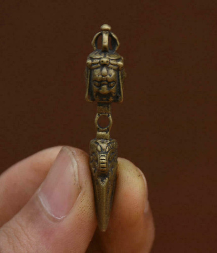 Ciondolo amuleto statua dorje - amuleto,