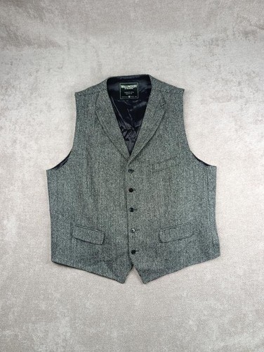Gilet uomo harris tweed grigio - gilet,