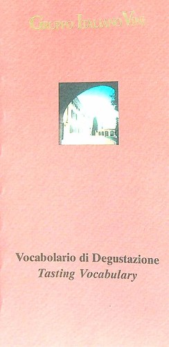 Vocabolario degustazione - vocabolario,