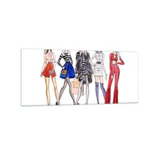 Quadro su Vetro 120x50cm Moda