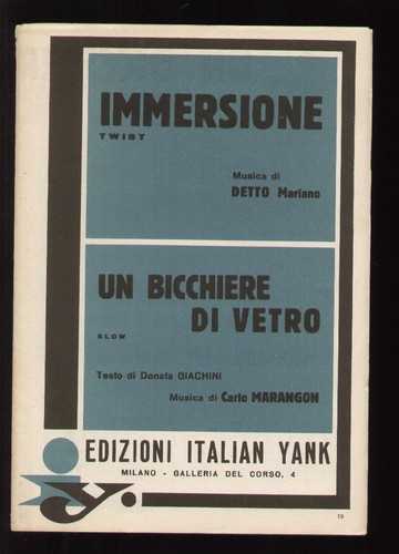Spartito immersione un - immersione, /