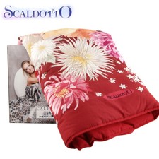 Plaid imbottito SCALDOTTO CALEFFI articolo MURANO Bouquet CORALLO - STAMPA DIGIT