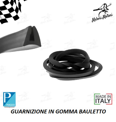 Guarnizione gomma nera - in,