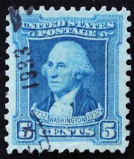 Francobollo usato Stati Uniti Scott #710 5c Washington, aspetto superbo (piega). Bello!