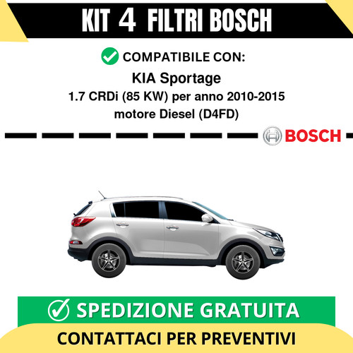 Kit bosch filtri tagliando - filtri,