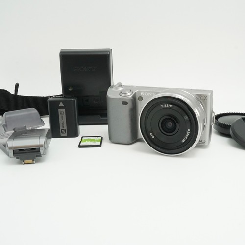 Fotocamera mirrorless argento