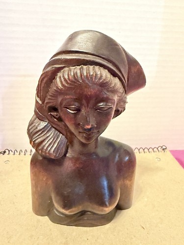 Busto balinese legno - , scuro