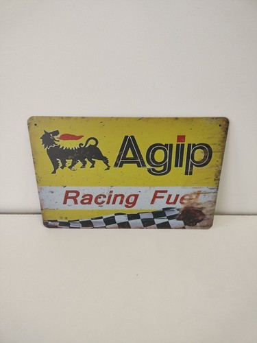 Agip targa metallo - agip,