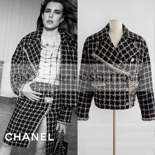 Giacca tweed nera - giacca,