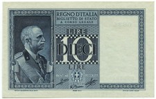 10 LIRE BIGLIETTO DI STATO