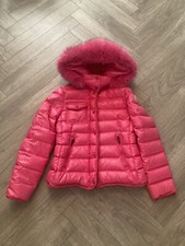 Cappotto Moncler rosa età 12