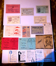 II759-LOTTO DI 13 DIVERSE TESSERE+ 2 OMAGGIO DI ASS,CATTOLICHE VARIE ANNI 30/40