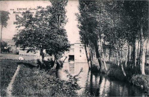 Cpa luché moulin du - luchÉ,