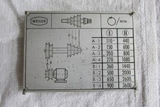 Weiler 260 insegna velocità - insegna,