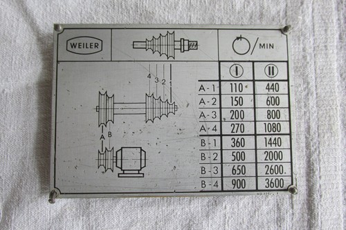 Weiler 260 insegna velocità - weiler,