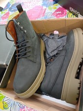 Anfibio Frau in pelle Blu Navy