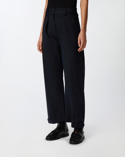 Pinko pantaloni gessati a - gessati,