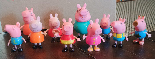 Lotto statuine peppa - di, 10