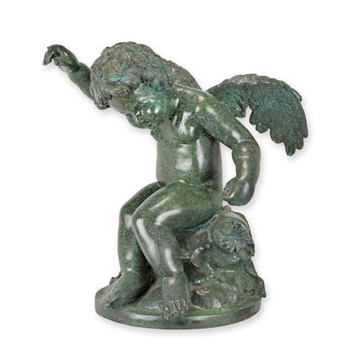 Scultura bronzo putto - in,
