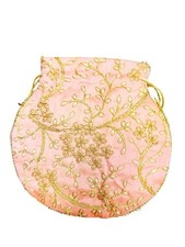 Elegant Peach Potli Handbag