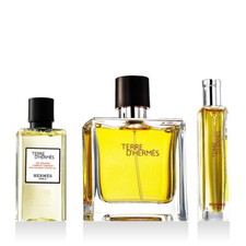 Hermès Terre D'Hermès Parfum 75 ml + Profumo 15 ml + DG Corpo e Capelli 40 ml M