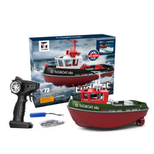 686 Rc Boat 2.4G 1/72 Potente Doppio Motore Lungo Raggio Wireless RC Rimorchiatore 4 Colori