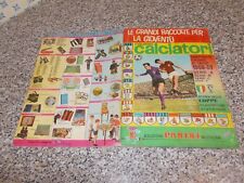 ALBUM CALCIATORI PANINI 1968-69 Q.COMPLETO(-35 FIG + 63 SCUDETTI)ORIGINALE BUONO