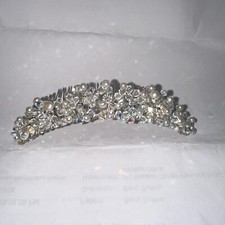 Pettine sposa cristalli - pettine,