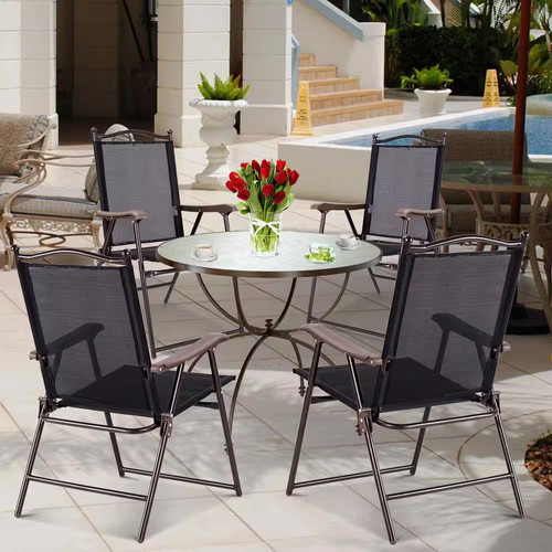 Set black metal folding - of, 2