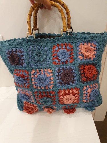 Borsa uncinetto fatta mano - borsa, a