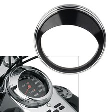 Lunetta indicatore tachimetro 5" coperture anello decorativo visiera fit Harley Road Glide Custom