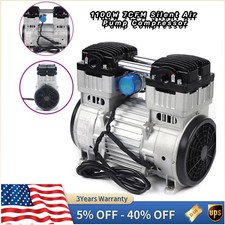 Pompa Aria Silenziosa 1100W 7CFM Testa Compressore Piccola Aria Muta Pompa Vuoto Senza Olio