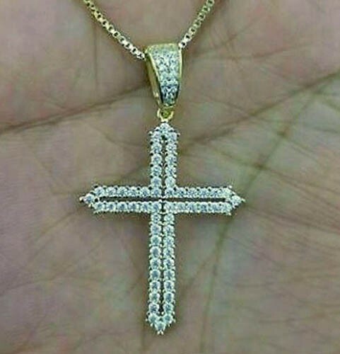 Ciondolo croce diamante