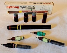 Rotring Rapidograph “pezzi vari” come foto - Vintage anni 80